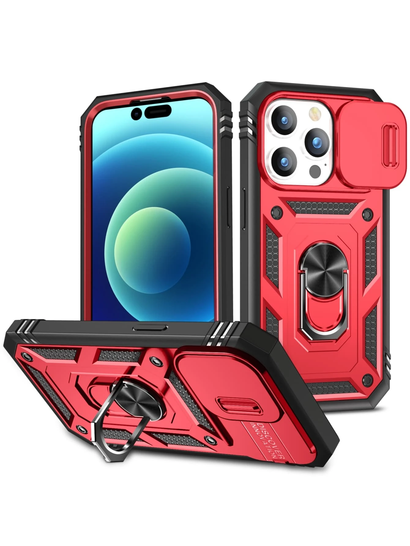 Vỏ điện thoại từ tính có giá đỡ nhẫn - Nhiều màu - Xem 1