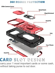 Vỏ điện thoại từ tính có giá đỡ nhẫn - Nhiều màu - Xem 3