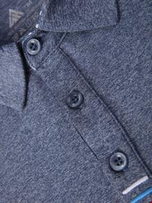 Men Solid Polo Shirt - Grey - View 3