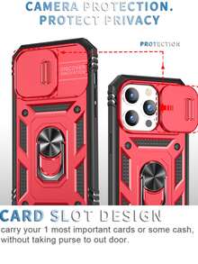 Vỏ điện thoại từ tính có giá đỡ nhẫn - Nhiều màu - Xem 8