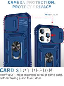 Tương thích với Ốp lưng iPhone dành cho nam Tương thích với iPhone 16 mới 3 trong 1 có cửa sổ trượt, Ốp lưng điện thoại có nam châm và giá đỡ, Thiết kế tối giản, Bộ ốp lưng điện thoại đầy đủ, Tương thích với iPhone 11/12/13/14/15 Pro Max, S23 Ultra, S24 Ultra, Tương thích với Oppo, Tương thích với Vivo, Tương thích với Redmi Note 11/12 Pro Chống nước Chống sốc Chống rơi Chống trầy xước - Màu xanh lam - Xem 4