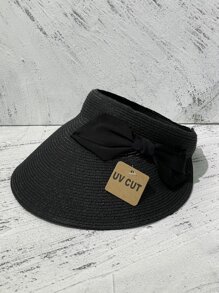Nơ trang trí mũ rơm Visor - màu đen - Xem 1
