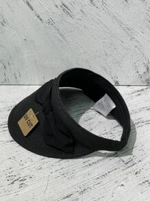 Nơ trang trí mũ rơm Visor - màu đen - Xem 2