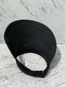 Nơ trang trí mũ rơm Visor - màu đen - Xem 3