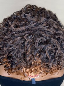 Tổng Hợp Chịu Nhiệt Tóc Giả Kinky Bộ Tóc Giả Xoăn Có Nổ Ombre Nâu Tóc Giả 14 Inch Dành Cho Nữ Sử Dụng Hàng Ngày - Nhiều màu - Xem 6