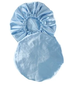 Gorra de satén de dormir - Celeste - Ver 6