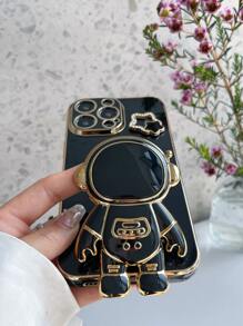 Vỏ điện thoại trang trí phi hành gia có chân đế - màu đen - Xem 6