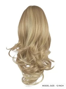 Short Body Wave Ponytail Synthetic Hair Extension With Claw - Multicolor - View 2