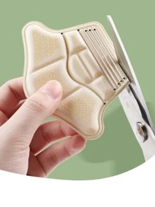 1pair Thickened & Comfortable Heel Cushion With 3 Cutting Options To Prevent Heel Slipping And Blister, Ideal For Resizing Shoes - Beige - View 4