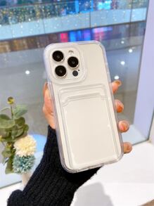 二合一可拆卸TPU手机壳，带卡槽，兼容 17 Pro Max/17 Air/17 Pro/17/16/15/14/13/12/11/11 Pro Max/Xs Max/X/Xs，防震、防汗、防指纹、耐磨、不褪色 - 無色 - 查看 7