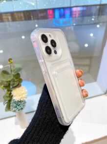 二合一可拆卸TPU手机壳，带卡槽，兼容 17 Pro Max/17 Air/17 Pro/17/16/15/14/13/12/11/11 Pro Max/Xs Max/X/Xs，防震、防汗、防指纹、耐磨、不褪色 - 無色 - 查看 11