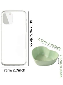 2 Món Hình Trái Tim Nước Sốt Món Ăn Mini Gia Vị Món Ăn Nhựa Gia Vị Món Ăn Sushi Tương Chấm Bát Ăn Nhẹ Phục Vụ Món Ăn - Nhiều màu - Xem 2