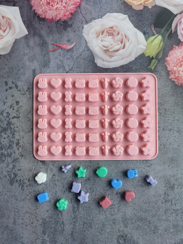 1pc Mini Rabbit Shaped Candy Mold, Cute Silicone Candy Making Tool For DIY