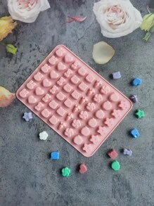 1 pieza Herramienta mini en forma de conejo caramelo dulce de silicona caramelo para DIY - Rosa coral - Ver 7