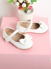 Giày bệt màu trắng cho bé gái mới biết đi - trắng - Xem 2