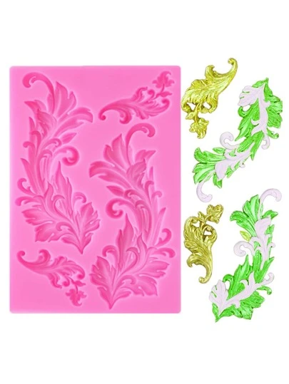 1入組矽膠復古設計巧克力糖果模具DIY