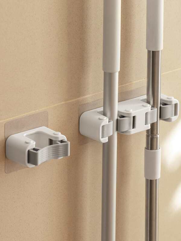 1pc PP Mop Holder, Minimalist Mop and Broom Holder For Bathroom SHEIN USA