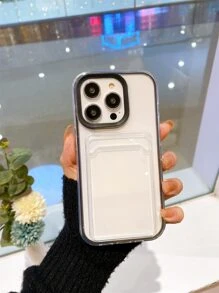 2-In-1 Detachable TPU Phone Case With Card Holder, Compatible With IPhone 17 Pro Max/17 Air/17 Pro/17/16/15/14/13/12/11/11 Pro Max/Xs Max/X/XS, Shockproof, Sweat-Resistant, Anti-Fingerprint, Wear-Resistant, Non-Fading - Black - View 4