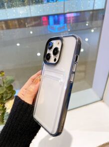 2-In-1 Detachable TPU Phone Case With Card Holder, Compatible With IPhone 17 Pro Max/17 Air/17 Pro/17/16/15/14/13/12/11/11 Pro Max/Xs Max/X/XS, Shockproof, Sweat-Resistant, Anti-Fingerprint, Wear-Resistant, Non-Fading - Black - View 10