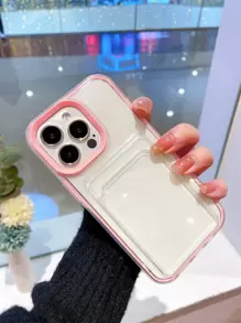 Apple compatibel met iPhone, 2-in-1 multifunctionele portemonnee telefoonhoes, gemaakt van TPU, kan kaarten en munten bevatten, schokbestendig, zweetbestendig, vingerafdrukbestendig, slijtvast, niet-vervagend