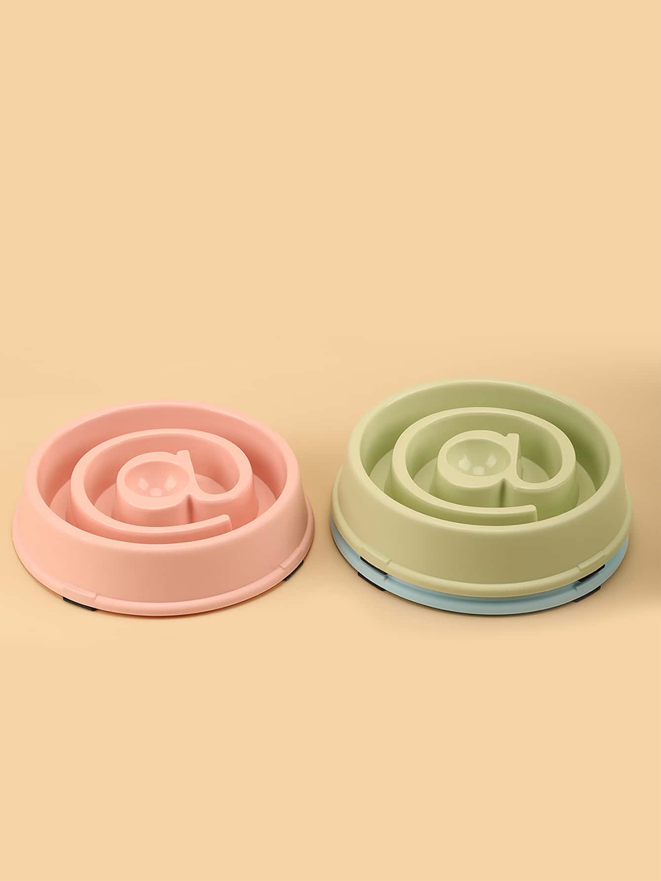 1pc Random Color Cat/Dog Lover Gift And Dog/Cat Mom Love Pet Bowl For Cat Lover And Cat Mom Love And Dog Lover And Dog Mom Love For Slow Food Feeding - Multicolor - View 1