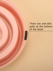 1pc Random Color Cat/Dog Lover Gift And Dog/Cat Mom Love Pet Bowl For Cat Lover And Cat Mom Love And Dog Lover And Dog Mom Love For Slow Food Feeding - Multicolor - View 4