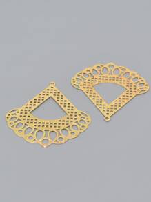 2 mặt dây chuyền DIY cắt rời - Vàng - Xem 2