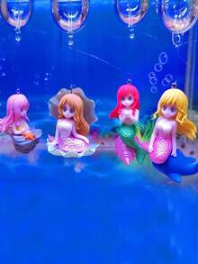 1 pieza sirena al azar Adorno para Acuario para Decoración - Multicolor - Ver 3