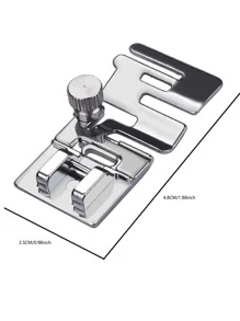1 pieza de acero inoxidable Máquina de coser pie para Máquina de coser - Plateado - Ver 5