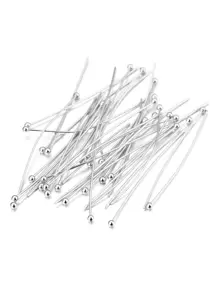 50pcs/set Minimalist DIY Jewelry Accessory - Silver - View 2
