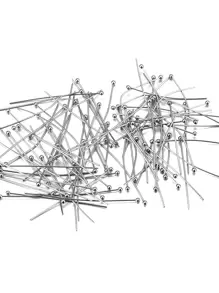 50pcs/set Minimalist DIY Jewelry Accessory - Silver - View 3