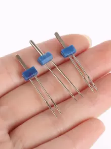 3pcs Stainless Steel Sewing Machine Needle, Minimalist Sewing Needle Set For Home - Multicolor - View 2