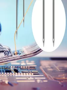 3pcs Stainless Steel Sewing Machine Needle, Minimalist Sewing Needle Set For Home - Multicolor - View 4