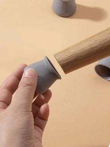 8入組灰色桌腿套家用矽膠椅腳套