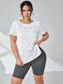 Plus Twist Crisscross Backless Sports Set - Multicolor - View 2