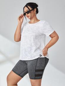 Plus Twist Crisscross Backless Sports Set - Multicolor - View 5