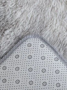 1入組柔軟毛絨卧室客廳地毯，超柔軟模糊對染淺灰色毛絨地墊，現代家居裝飾、房間裝飾 - 彩色 - 查看 5