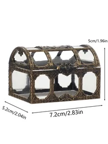 1 pieza Caja de caramelo vintage dinero de plástico para casa - Bronce - Ver 3