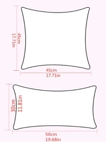 1 Họa Tiết Kẻ Sọc Đệm Không Chất Độn, Hiện Đại Ren Định Trang Trí Ném Gối Cho Phòng Khách, trang Trí Nhà Cửa - Đỏ - Xem 2