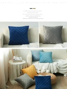 1 Họa Tiết Kẻ Sọc Đệm Không Chất Độn, Hiện Đại Ren Định Trang Trí Ném Gối Cho Phòng Khách, trang Trí Nhà Cửa - Đỏ - Xem 6