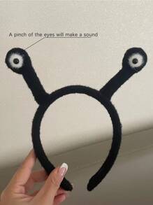 Diadema de disfraz caracol decoración tentáculo - Negro - Ver 1