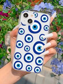 邪惡之眼印花透明手機殼 - 彩色 - 查看 1