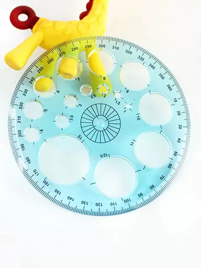 1 st rund ihålig linjal, enkelt bärbart mjukt mätverktyg för student, skola, kontor, ritning