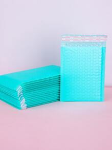 10 chiếc Túi đựng thư bong bóng màu trơn, Túi đóng gói đa năng đơn giản cho gia đình, văn phòng, trường học - màu xanh lá - Xem 3