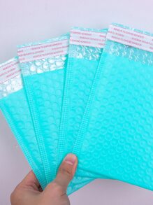 10 chiếc Túi đựng thư bong bóng màu trơn, Túi đóng gói đa năng đơn giản cho gia đình, văn phòng, trường học - màu xanh lá - Xem 6