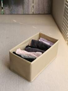 Cajas de almacenamiento de ropa plegables, lavables y sin olor de alta calidad hechas de lámina de polipropileno no tejida, disponibles en varios colores y tamaños. Cajas de almacenamiento no tejidas con cierre en la parte inferior, adecuadas para organizar juguetes, ropa y artículos varios - Beis - Ver 7