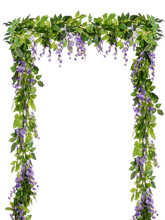 1入組塑料人造花藤多用途人造花派對婚禮裝飾