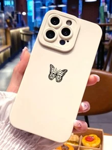 1 ốp lưng điện thoại hình bướm, tương thích với iPhone 15 Pro Max, tương thích với Angel Eye, phiên bản quốc tế, không phải phiên bản nội địa. - Màu be - Xem 3