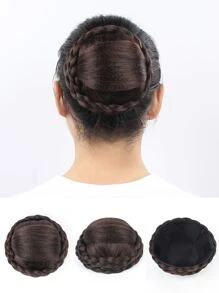 liangyuan Búi tóc tổng hợp tết ngắn - Dark Brown - Xem 1