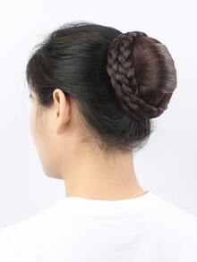 liangyuan Búi tóc tổng hợp tết ngắn - Dark Brown - Xem 3